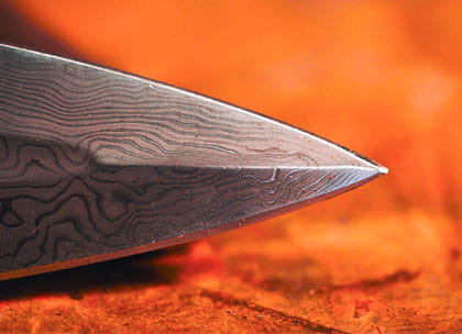 Close-up of sword blade
